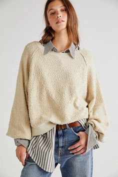 Found My Friend Pullover | Free People Blundstone Outfits, Blundstone Style, Find My Friends, Free People Thermal, Thermal Sweater, Cozy Pullover, Purple Sweater, Free People Sweaters, Free People Sweater