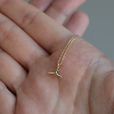 14K Solid Gold Whale Tale Necklace, Gold Mermaid Tail Pendant, Mermaid Jewelery, Dolphin Tail, Fish Tail Necklace, Necklace for Sealover - Etsy Elegant Mermaid Jewelry With Lobster Clasp, Gold Mermaid Tail, Whale Tale, Gold Whale, Dolphin Tail, Surf Jewelry, Gold Mermaid, Diamond Collection, Fish Tail