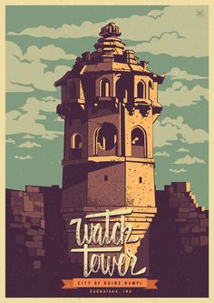 a poster with the words watch tower on it