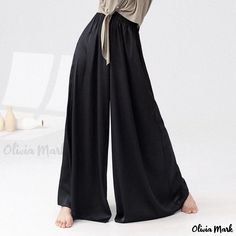 Olivia Mark - Sanrantang Dance Practice Pants in Modern Dance Style with High Waist Wide Leg Design Dance Style, Cycling Pants, High Waisted Swim, Modern Dance, Swim Skirt, Dance Practice, Leg Design, Tiered Cakes, Olivia Mark