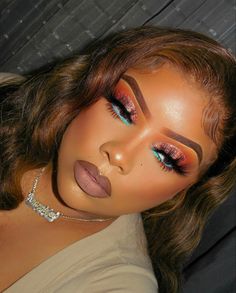 Black Queen Makeup, Melanin Makeup, Birthday Makeup Looks, Makeup Eye Shadow, Face Beat Makeup, Brown Girls Makeup, Makeup For Black Skin, Brown Skin Makeup, Queen Makeup