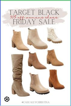 Target Boots Target women’s boots. All women’s shoes are 50% off at target for Black Friday! Combat boots, ankle booties, boots #suedeboots #affordablestyle #targetfinds #blackfriday #cyberdeals #winterstyke #giftsforher Follow my shop @CasuallyChristina on the @shop.LTK app to shop this post and get my exclusive app-only content! #liketkit#LTKHoliday#LTKCyberweek#LTKGiftGuide @shop.ltkhttp://liketk.it/3sS2t Tan Target Boots, Brown Lace Up Boots Outfit, Boots Outfit 2023, Lace Up Boots Outfit, Lace Up Boot Outfit, Kohls Boots, Brown Lace Up Boots, Boots Target, Target Boots