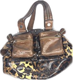 Designer Shoulder Bag Satchel With Zipper Pocket, Designer Satchel Shoulder Bag With Zipper Pocket, Designer Shoulder Bag With Zipper Pocket For Shopping, Ladies Bag, Cheetah Print, Jessica Simpson, Hand Bag, Bag Lady, Purse