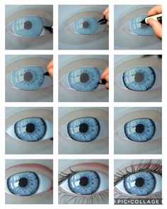 step by step instructions on how to draw an eye