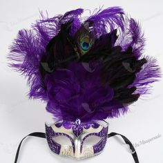 Describe An Item: This Beautiful Masquerade Party Mask Is Made Of 100% Finest Quality And Hand-Painted Craftsmanship. Occasion: Great For Halloween, Day Of The Dead, Masquerade Party, And More. Color: Purple Silver How It Made: Made Of High-Quality Plastic, Then Hand-Painted And Decorated With Feather, Lace, Glitter, Spike. Size Measurement: Most Of Our Masks Are 6-7 Inches Wide And One Size Fits All. Venetian Masquerade Mask For Mardi Gras, Silver Costume Accessories For Halloween Masquerade, Silver Masquerade Accessories For Halloween, Silver Masks For Carnival Costume, Silver Costume Masks For Halloween, Carnival Themed Eye Masquerade Mask, Fantasy Masquerade Mask For Carnival Party, Carnival Eye Mask For Themed Events, Feathered Masks For Carnival Costume Party