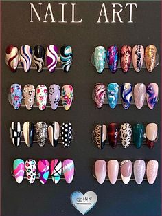 24Pcs/Box Cute Childlike Rainbow Nail Art Full Cover Artificial Fake Nails Wearing Reusable False Nails Ballerina Press On Nail Art tip Nail Salon Display Ideas, Cone Shape Nail Art Design, Nail Art For Competition, Nails Display Ideas, Nail Display Ideas, Nail Art Display Ideas, Nail Inspo For Spring, Small Nail Salon Ideas, Nail Art Business