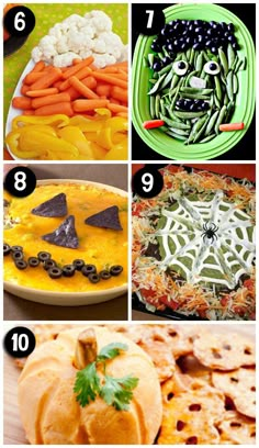 some food that is on a plate and in the process of being made into an evil face