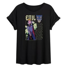 She will love showing off her style with this Disney's Snow White and the Seven Dwarfs Evil Queen Juniors' Oversized Tee. © Disney FEATURES Scoopneck Short SleevesFIT & SIZING Oversized FitFABRIC & CARE Cotton/Polyester Machine wash Imported Size: Large. Color: Black. Gender: female. Age Group: kids. Pattern: Graphic. Disney Evil Queen, Snow White And The Seven Dwarfs, The Seven Dwarfs, High Neck Tank Top, Kids Pattern, Seven Dwarfs, Evil Queen, High Neck Tank, Raglan Tee