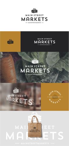 an image of the market website with many different logos and colors, including green leaves