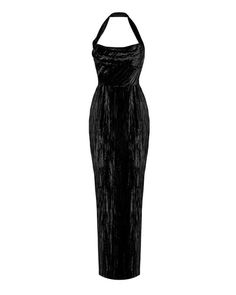 SIZE&FIT • Model is 175cm/ 5'9" and is wearing a FR36• Product measurements for size... Lydia Deetz, Girls Stuff, Velvet Maxi, Velvet Maxi Dress, Fantasy Gowns, Maxi Dress Black, Silk Midi Dress, Satin Maxi, Satin Maxi Dress