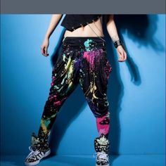 New Never Used Hip Hop Fashion Dance, Hip Hop Photoshoot, Dance Team Shirts, Dance Pants Hip Hop, Hip Hop Pants, Summer Trousers, Dance Pants, Dance Shirts, Hipster Outfits