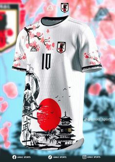 a shirt with the japanese flag on it