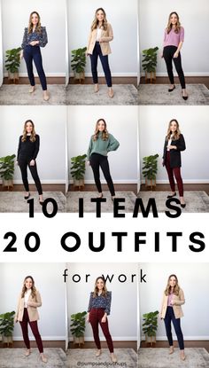 Petite friendly capsule wardrobe for work. 10 Items 20 Outfits, versatile and neutral outfits for work, styled by petite style blogger. #business #casual #outfits #for #women Women’s Casual Work Outfits, 3 3 3 Outfits, Women’s Work Clothes, Business Casual Capsule Wardrobe 2023, Smart Formals Women, Outfits For Office Work Casual, Fall Work Outfits For Women 2022, Womens Casual Work Outfits, Women’s Casual Outfits