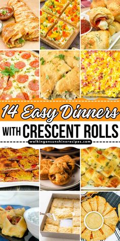 Tired of the same old dinner routine? Look no further than this collection of 12 Easy Dinners with Crescent Rolls for something easy, delicious and a little bit unexpected! Recipes With Croissants Dough, Foods To Make With Crescent Rolls, Quick And Easy Pillsbury Dinner Recipes, Easy Dinners With Crescent Rolls, Lunch Meat Crescent Rolls, Meal Ideas With Crescent Rolls, Dinner Ideas With Rhodes Rolls, Stuffed Crossiant Recipes Dinners, Crescent Roll Recipes Pillsbury