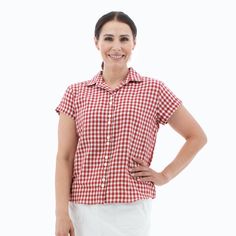 Designed for the everyday, the Aviana Shirt is one of the most versatile shirts in your summer wardrobe. The fabric is a comfortable blend of breathability, lightness, and durability. It makes for a dependable shirt. Classic design gets a fresh eye, with a button front designed in clusters in sets of 2. The collar and Y-neck add a sharp, polished look but the drop shoulders add laid-back comfort. Pair with slacks for the office or with a cute, summery skirt for hanging out with friends. Ranch Brands, Cropped Vest, Ethical Clothing, Front Design, Shop Blouses, Polished Look, Denim Top, Summer Wardrobe, Distressed Denim