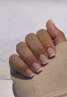 Back To School Nails, French Tip Acrylic Nails, Work Nails, Classy Acrylic Nails, Short Square Acrylic Nails, Her Nails, Acrylic Nails Coffin Short, Short Acrylic Nails Designs