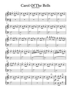 carol of the bells sheet music