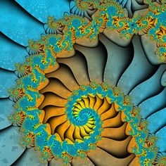 spiral fractal Fibonacci Art, Spiral Art, Fibonacci Sequence, Spiral Staircase, Patterns In Nature, Fractal Art