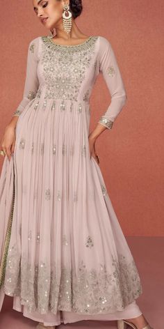 https://www.indianweddingsaree.com/salwar-kameez-product/georgette-bollywood-salwar-kameez-in-pink-and-majenta-with-sequence-work-1877413 Gharara Suits, Georgette Material, Pink Anarkali, Utsav Fashion, Pink Suit, Anarkali Suit, Pakistani Suits, Georgette Fabric