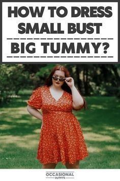 Flat Chested Plus Size Outfits, Outfit Big Belly, Plus Size Small Bust Outfits, Bloated Belly Outfits, Dress For Big Belly Women, Big Tummy Outfits For Women, Big Belly Outfits, Dress Small Bust