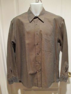 Calvin Klein Men's Full Button Down Shirt Brown irredescent look Size:  16 1/2  34/35 Great Preowned Condition Estate Find... Pointed collar. Front left chest pocket 2 button sleeve cuffs. 100% Cotton. Approximate Measurements:  Armpit to armpit  "  Collar to hem   "  Armpit to sleeve cuff  "   ESTATE FIND:  Item was purchased from an Estate Sale. Some of these homes may have had pets or the owners may have been smokers. I go to several sale Calvin Klein Formal Collared Shirt, Classic Calvin Klein Button-up Shirt, Casual Calvin Klein Shirt With Spread Collar, Calvin Klein Casual Shirt With Spread Collar, Vintage Long Sleeve Business Shirt, Classic Calvin Klein Shirt With Button Closure, Classic Calvin Klein Button-up Top, Classic Calvin Klein Tops With Spread Collar, Calvin Klein Formal Cotton Shirt