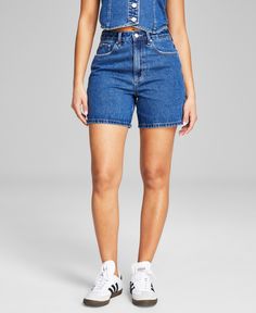 in stock Long Denim Shorts, Dad Shorts, Hips Dips, Mid Length Shorts, High Rise Denim Shorts, Light Blue Jeans, Mom Shorts, Denim Shorts Women, High Rise Denim