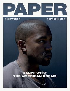 the cover of paper magazine with an image of a man