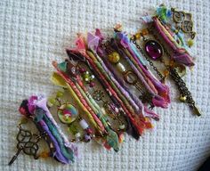 Felt Accessories, Felted Jewelry, Bead Embellishment, Fabric Cuff