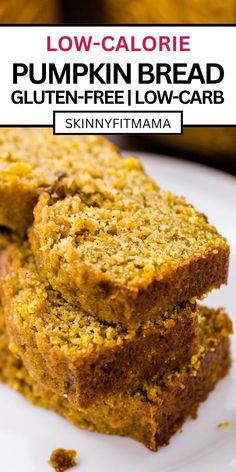 low - calorie pumpkin bread glutenfree lowcarb is the perfect treat for fall and winter