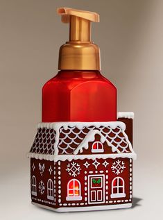 Gingerbread House Soap Buddy Gentle & Clean Foaming Hand Soap Holder | Bath & Body Works Gingerbread Bathroom Decor, Cute Soap Dispenser, 2024 Wishlist, Hand Sanitizer Holder, Foaming Hand Soap, Skin Care Cream, 3 Wick Candles, Soap Holder