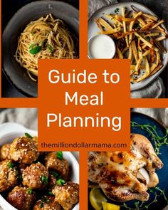 the meal planning book is filled with different dishes and ingredients to make it easier for you to cook