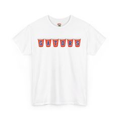 Gator fans, Florida die-hards, and genuine Tailgators, this one is for you! This one-of-a-kind adult unisex size shirt features an awesome orange and blue solo cup design that spells 'GATORS,' wholeheartedly displaying your Gator pride for ol' Florida and your absolute love for tailgating! Sport it proudly on Gator game day in the Swamp, tailgating outside the stadium, or at home in your living room cheering on ol' Florida. Even outside of football season, you're sure to get compliments from fel Orange Short Sleeve T-shirt For Game Day, Orange Cotton T-shirt For Game Day, Pre-shrunk Shirt For Sports Fans, Orange Crew Neck T-shirt For Game Day, Orange Tops For Fan Gear With Team Spirit, Pre-shrunk Graphic Tee For Fan Gear, Orange Team Spirit T-shirt With Letter Print, Casual Orange Fan Merchandise Top, Team Spirit Orange T-shirt With Graphic Print