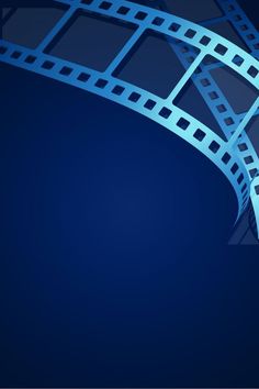 a blue film strip on a dark background