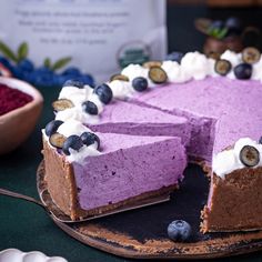 USDA ﻿Organic | Non-GMO | No Added Sugar | Freeze-Dried | Gluten Free | Vegan Blueberry No Bake Cheesecake, Berry Cheesecake Recipes, Blueberry Cheesecake Recipe, No Bake Blueberry Cheesecake, Blueberry Desserts, Blueberry Cream Cheese, Baked Cheese, Bake Cheesecake, Blueberry Cake