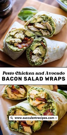 the wrap has chicken and avocado in it