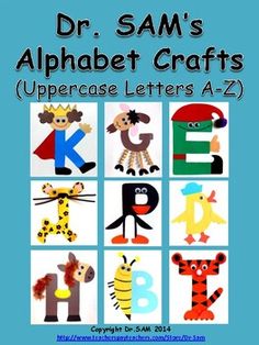 an alphabet craft with letters and animals on it