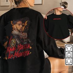 Anuel Aa Rap Shirt Double Sided, Anuel Aa 2023 Graphic Rap Sweatshirt Ariana Music, 2023 Graphic, Love Country, Country Music Shirt, Rap Shirt, Country Music Shirts, Hip Hop Rap, Rap Music, Stay Cozy