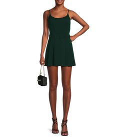 From Dear Moon&#x2C; this dress features:Scoop neckSleevelessAdjustable spaghetti strapsZipper on backPleatedApprox. 29" lengthHand wash/line dryImported. Neck Corset, Junior Dresses, Party Night, Dillard's, Cocktail Dress Party, Pleated Dress, Dress Brands, Homecoming Dresses, Night Out