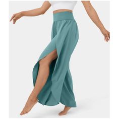 Easily Nail That Chic Coastal Style And Comfort With These Gorgeous Halara Breezeful High Waist Palazzo Pants! These Brand New With Tags Pants In A Stunning Blue Shade Are Perfect For Casual Days At The Shore, Lounging At Home, Or Even Dressing Up. The High-Waisted, Flowy Fit Flatters Every Shape, While The Lightweight, Breathable Fabric Keeps You Cool And Comfortable All Day Long. Size: Large Condition: Brand New With Tags Color: Gorgeous Coastal Blue Features: High Waist, Lightweight, Breathab Split Yoga, Split Legs, Summer Pants, British Indian, Outfit Casual, Palazzo Pants, Wide Leg Trousers, Casual Outfit, Cropped Pants