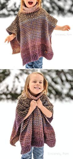 Cute Poncho, Girls Poncho, Baby Poncho, Crochet Poncho Free Pattern, Poncho Crochet, شال كروشيه, Kids Poncho, Crochet Poncho Patterns, Poncho Pattern