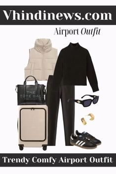 Winter#WinterOutfits#Fashion2024#SeasonalFashion#WinterTrends#StyleTips#ColdWeatherOutfits#Skirts#Layering#MidiSkirtsIdeas#OutFitIdeas#WinterFashion Airport Outfit Aesthetic, Airport Outfit Classy, Classy Airport Outfit, Travel Day Outfit, Black Joggers Outfit, Winter Airport, Egypt Holiday, Airport Outfit Winter, Cute Airport Outfit