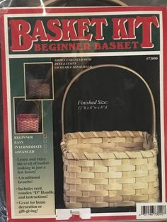 the basket kit is in its package with instructions on how to make it and how to use