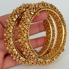 Gold Kada bangles 2pc/Indian bangles/Antique bangles/Temple Jewelry/Bridal Bangles/Indian Wedding/Pakistani Jewelry/South Indian Jewelry 2 Pc Bangles sold as a pair Classic Design Antique Bangle Ships from California, USA Delivery in 3-5 business days in the USA Bridal Kada Design, Indian Bangles Gold Design, Kangan Gold Bangle Set, Kada Bangles Gold Design, Antique Gold Bangles Design, Gold Kada Bangles, Gold Kangan, Kada Bangles, Gold Kada