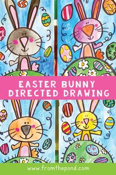 an easy easter bunny drawing for kids