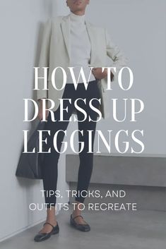 Leggings Over 60 How To Wear, White Shirt And Black Leggings Outfit, Dress Leggings Outfit, Black Pants Wedding Outfit Guest, Leggings To Work Outfit, Black Leggings Work Outfit