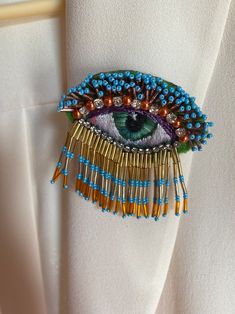 Charm Eye Brooch Pin, Evil Eye Jewellery, Evil Eye Brooch , Handmade Jewelry, Minimalist, Mothers Day Gift, Easter - Etsy Evil Eye Jewellery, Eye Brooch, Beaded Christmas Decorations, Brooch Handmade, Jewelry Minimalist, Christmas Charms, Blue Eye, Beaded Brooch, Brooches Handmade