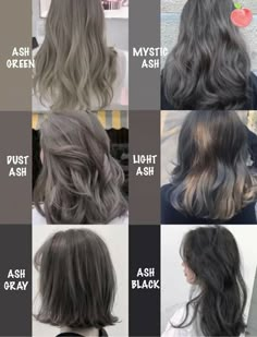 Ash Hair, Ash Hair Color, Hair Color Streaks, Dye Colors, Hair Inspiration Color