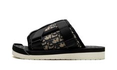 Alpha Sandal 3SA081YXV H961 Dior Alpha Sandal, Black Designer Sandals With Logo, Black Dior Slides, Blue Dior Sandals, Dolce And Gabbana Slides, Black Sandals, Sale Items, Black Shoes, Dior