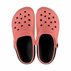 Salmon Red Adult Clogs - Unisex | Clogs | Adults Crocs For Women, Crocs For Men, Comfortable Shoes For Women, Serenity Blue, Crocs Classic Clogs, Most Comfortable Shoes, Built To Last, Pastel Yellow, Clogs Shoes