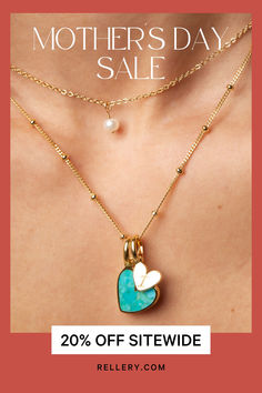 Still time for Mother’s Day arrival 🎁. Say hello to our oh-so-cute Heart Necklaces with lovable initial charms, inspired by our super popular Mother of Pearl collection! ✨ Heart Initial Necklace, Heart Necklaces, Engraved Initials, Turquoise Heart, Pearl Collection, Bracelet Chain, Jewelry Lookbook, Initial Charm, Personalized Necklace